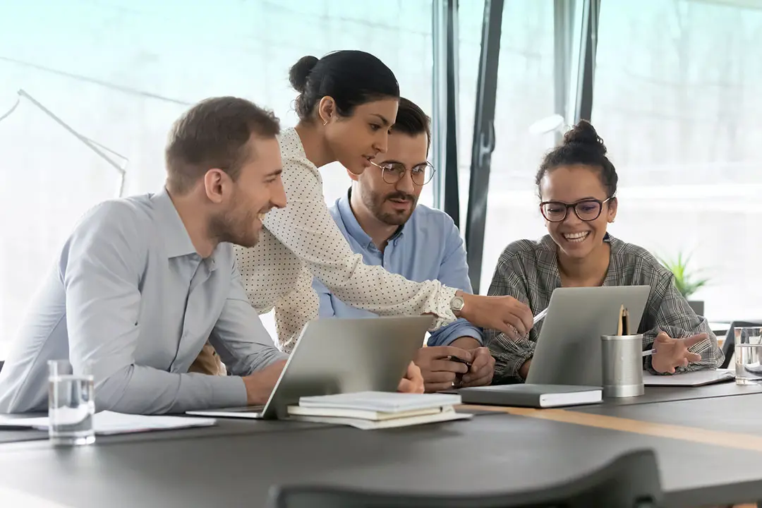 A group of experts plan and execute a strategy for a company to recycle their computer and network hardware.